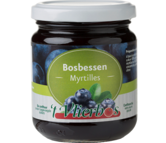 Bosbessenconfituur met appeldiksap